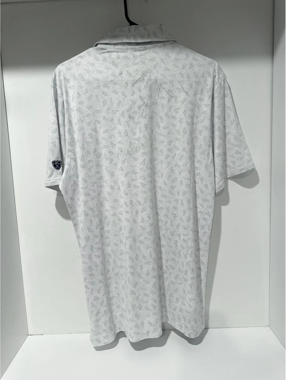 Nike Golf Dri-FIT Golf Shoe Print Polo - NWT - Men’s Medium - Employee Sample